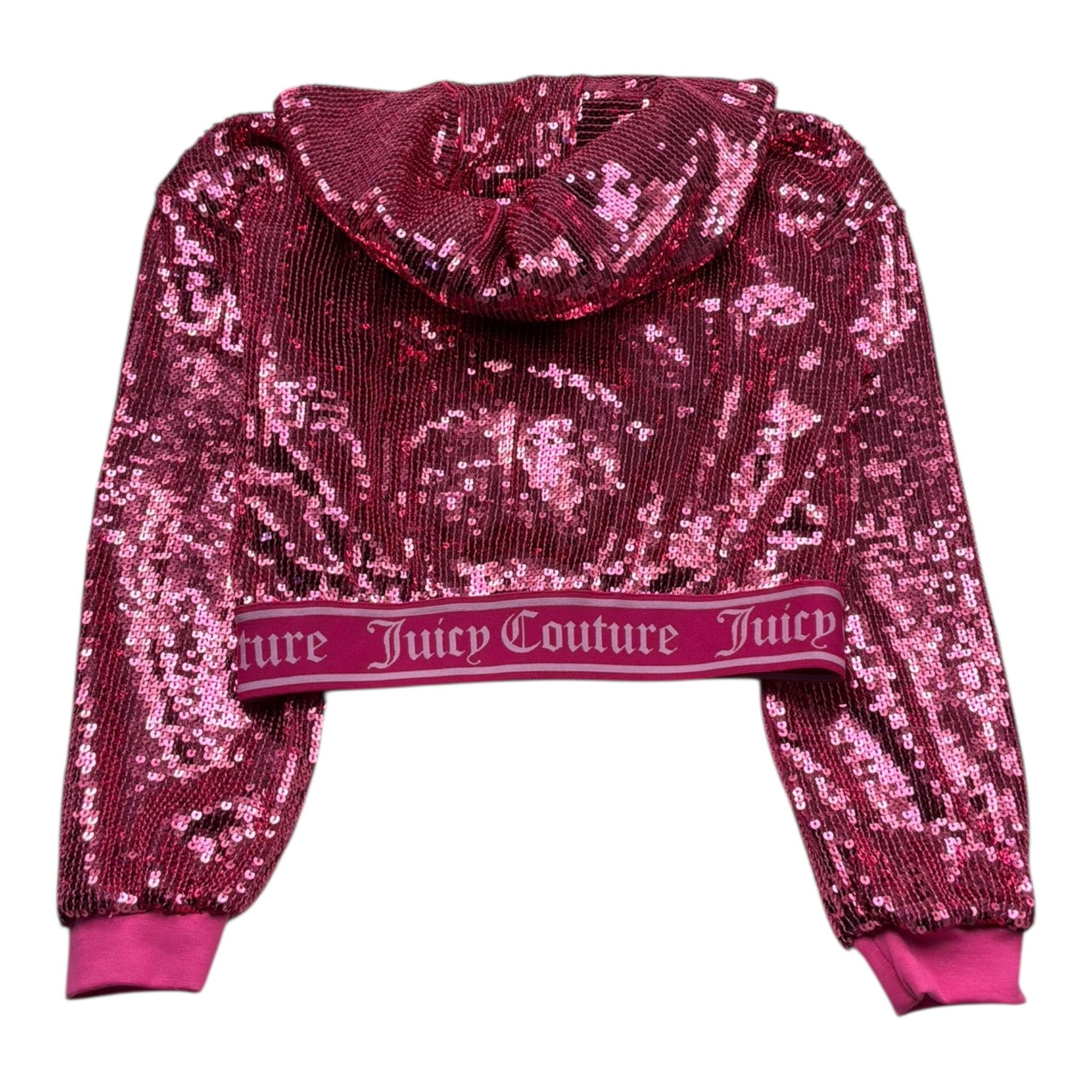 Juicy Couture Felpa Tinta Unita con Paillettes per Bambina JBX6703 FUXIA JUICY COUTURE 