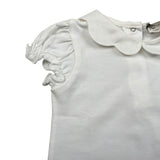 J.O. Milano Body Mezza Manica Tinta Unita per Neonata 571X1 PANNA J.O. MILANO 