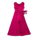 Illiana Tua Vollarm-Einfarbig mit Fuchsia-Rüschen für Mädchen