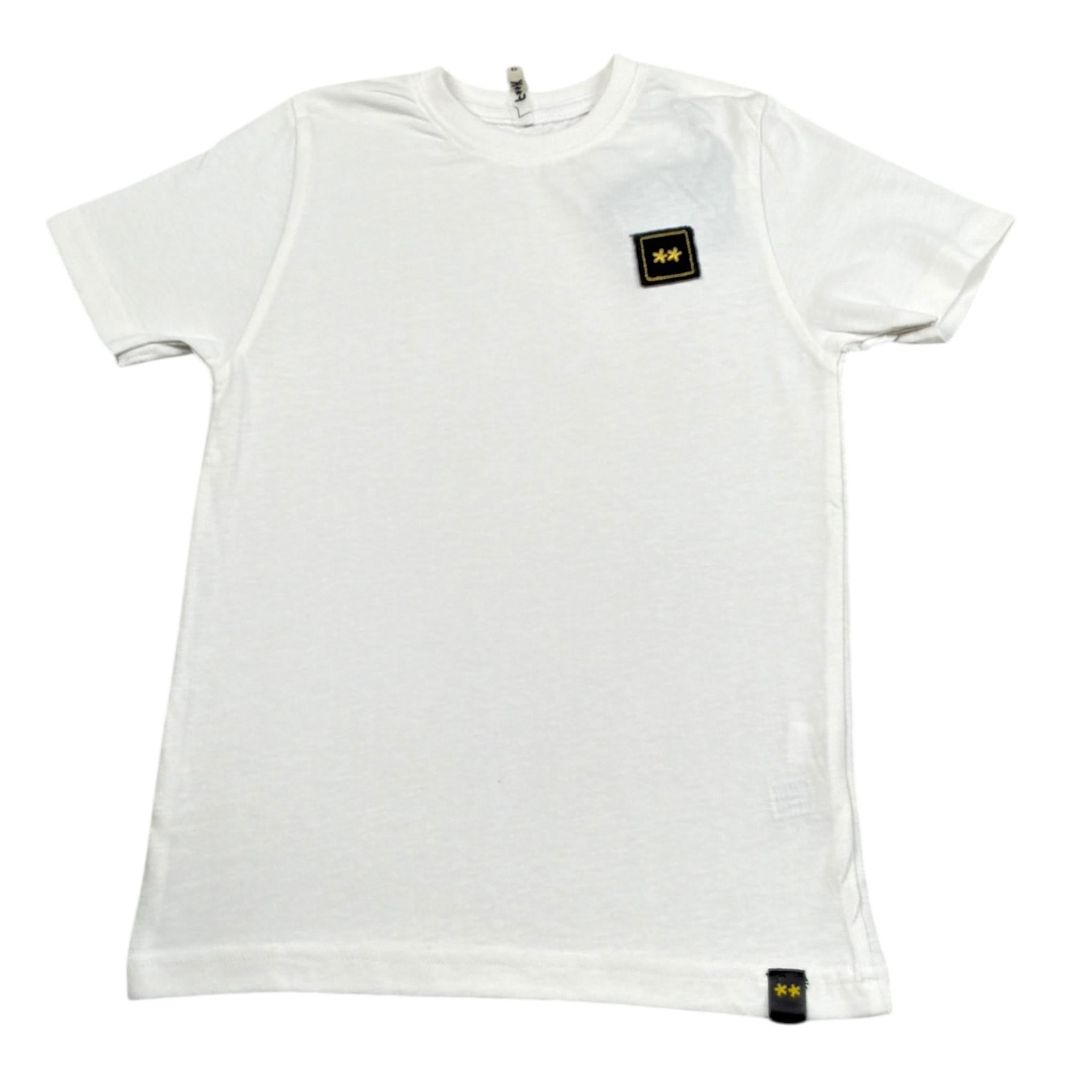 F**K T-Shirt Girocollo Tinta Unita con Logo per Bambino FJ234111WH BIANCO F**K 