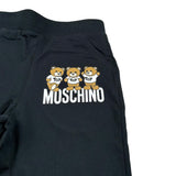 Moschino Pantalone Tuta tinta unita con Logo Nero per Bambino HUP079 NERO MOSCHINO 