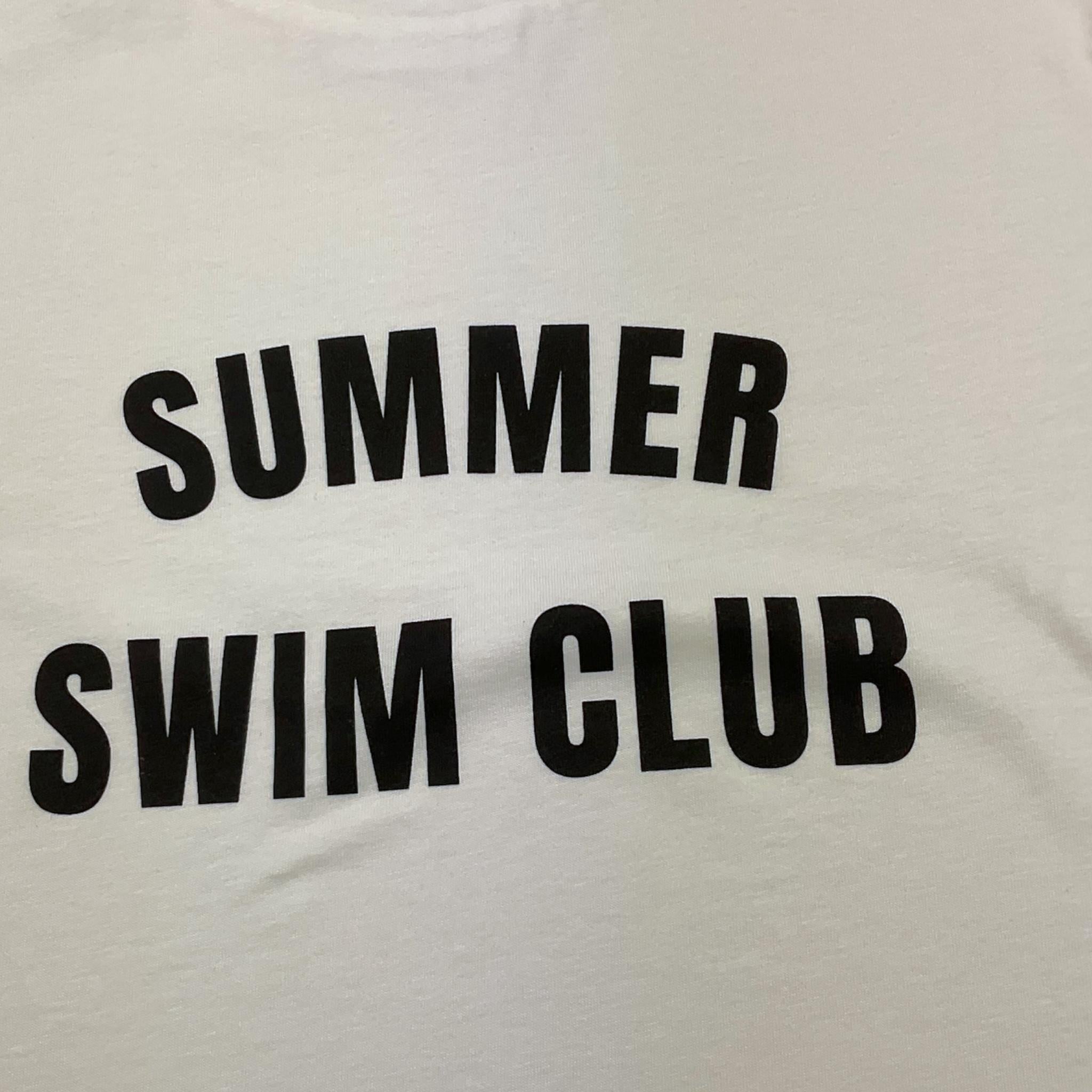 Dou Dou T-Shirt Girocollo Tinta Unita con Stampa per Bambina DW8P81 BIANCO/NERO DOU DOU 