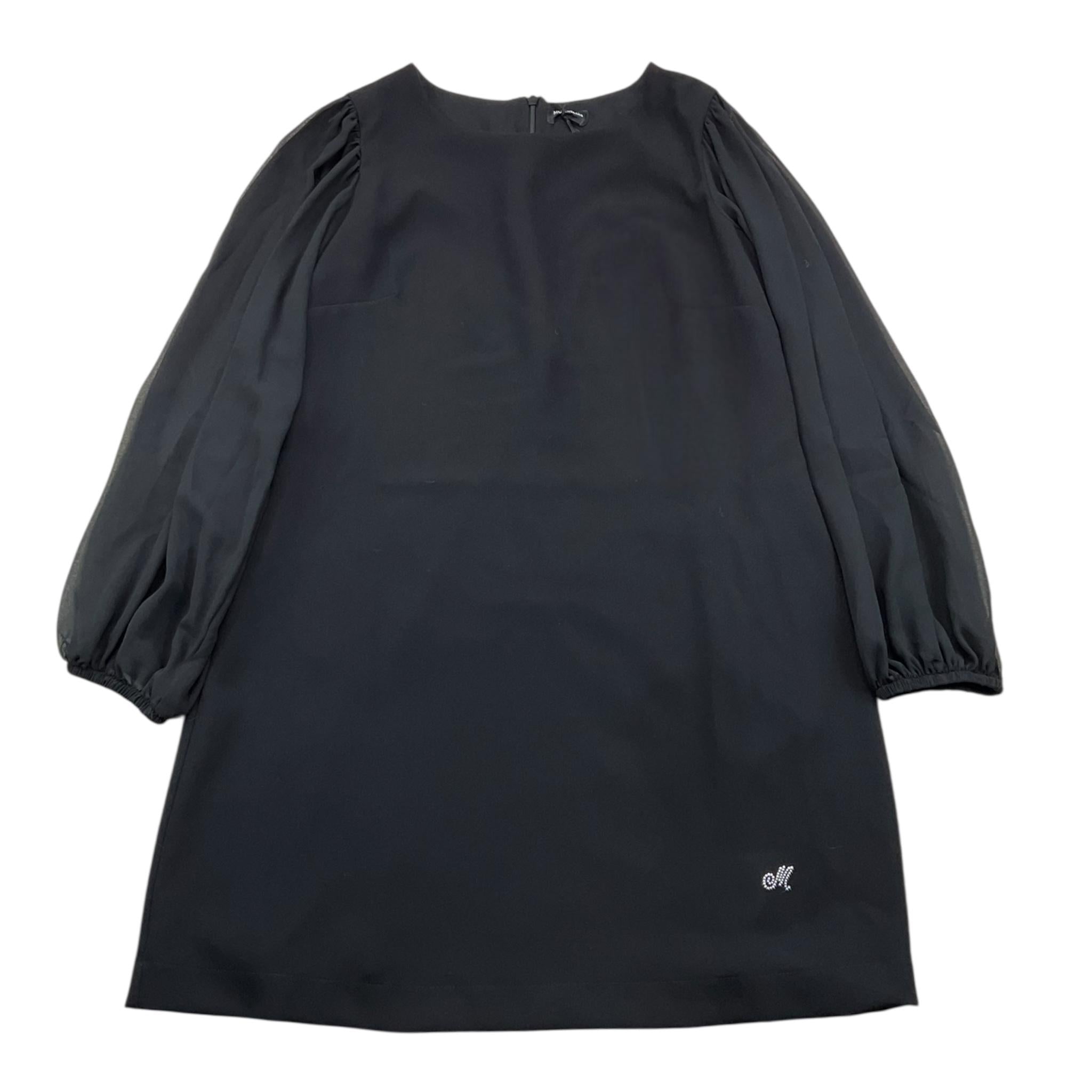 MONNALISA abito manica lunga tinta unia Nero per Bambina 414913 NERO MONNALISA 