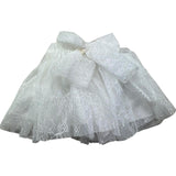 Le Bebe Gonna Tinta Unita con Ricami per Neonata LBG6395 BIANCO LE BEBE 