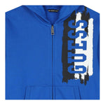 GUESS felpa con zip e cappuccio tinta unita cn logo Cobalto per Neonato N4YQ00KA6R3N COBALTO GUESS 