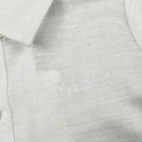 Mini Banda Camicia Mezza Manica Tinta Unita per Neonato 3B604 BIANCO MINI BANDA 