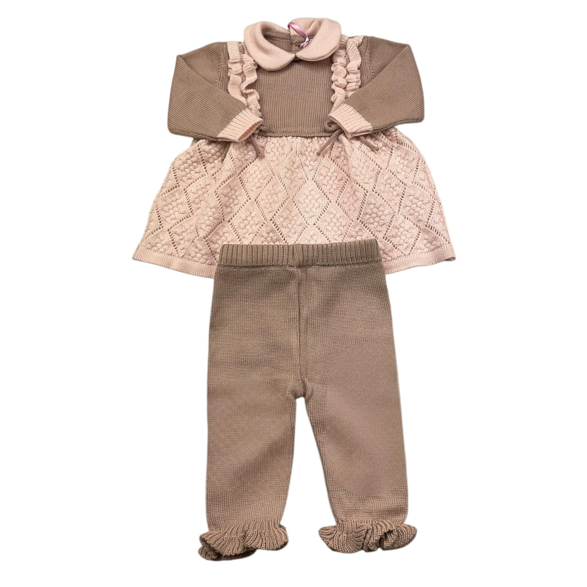 COLORI CHIARI completo 2 pezzi maglia-pantalone Beige per Neonata FF217196 BEIGE COLORI CHIARI 