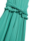 Abel & Lula Tuta Intera Tinta Unita Giromanica per Bambina 5221XX VERDE ABEL & LULA 