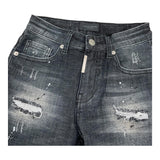 DO NOT CONFORM jeans tinta unita cn strappi Nero per Neonato CR04 NERO DO NOT CONFORM 
