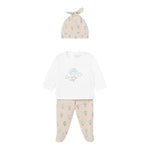 Mayoral Completo 3 Pezzi Ghettina-Shirt-Cappello per Neonato 1532 BEIGE MAYORAL 