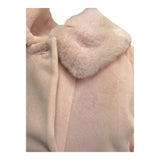 COLORI CHIARI cappotto tinta unita con pelliccia Rosa per Neonata FN117335 ROSA COLORI CHIARI 