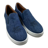 Etro Einfarbige Sneakers Aus Blauem Denim Für Kinder