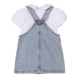 Moschino Completo 2 Pezzi T-Shirt-Salpette In Denim per Neonata MDG019 BIANCO MOSCHINO 