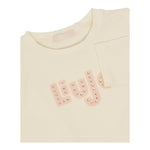 LIU JO shirt girocollo tinta unita con stampa Panna per Bambina KF4090XXX PANNA LIU JO 