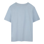 Boss T-Shirt Girocollo Tinta Unita con Stampe per Bambino J52038 AZZURRO BOSS 