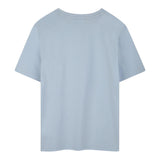 Boss T-Shirt Girocollo Tinta Unita con Stampe per Bambino J52038 AZZURRO BOSS 