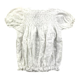 Bamboom+Babies Weißes, halblanges, durchbrochenes, einfarbiges Kleid für Babymädchen