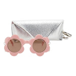 Monnalisa Occhiali Tinta Unita con Fiori per Bambina 39E054 ROSA MONNALISA 