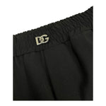 DOLCE & GABBANA pantalone tinta unita con elastico in vita Nero per Bambina L53P35 NERO DOLCE & GABBANA 
