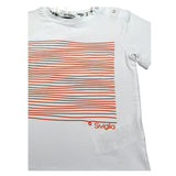Siviglia T-Shirt Girocollo Tinta Unita con Stampa per Neonato SVNTS17283 BIANCO SIVIGLIA 
