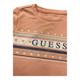 Guess Shirt Girocollo Tinta Unita con Logo per Neonata K5RI04K6YW4 ROSA GUESS 