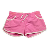 Sundek Einfarbiger Bermuda-Badeanzug mit rosa Aufdruck für Mädchen