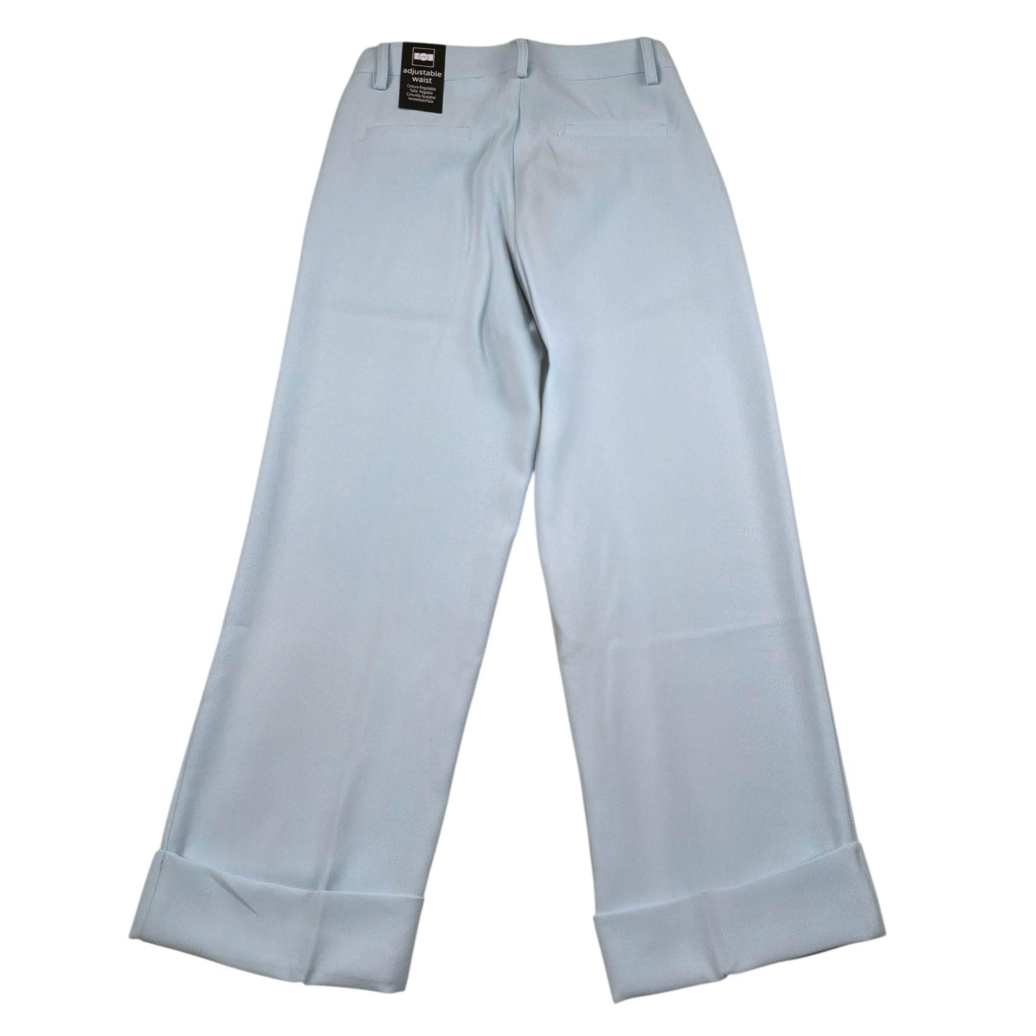 Sarabanda Pantalone Tinta Unita con Cintura per Bambina 0B529X AZZURRO SARABANDA 
