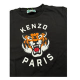 Kenzo T-Shirt Girocollo Tinta Unita con Stampe per Neonata K61137NX NERO KENZO 
