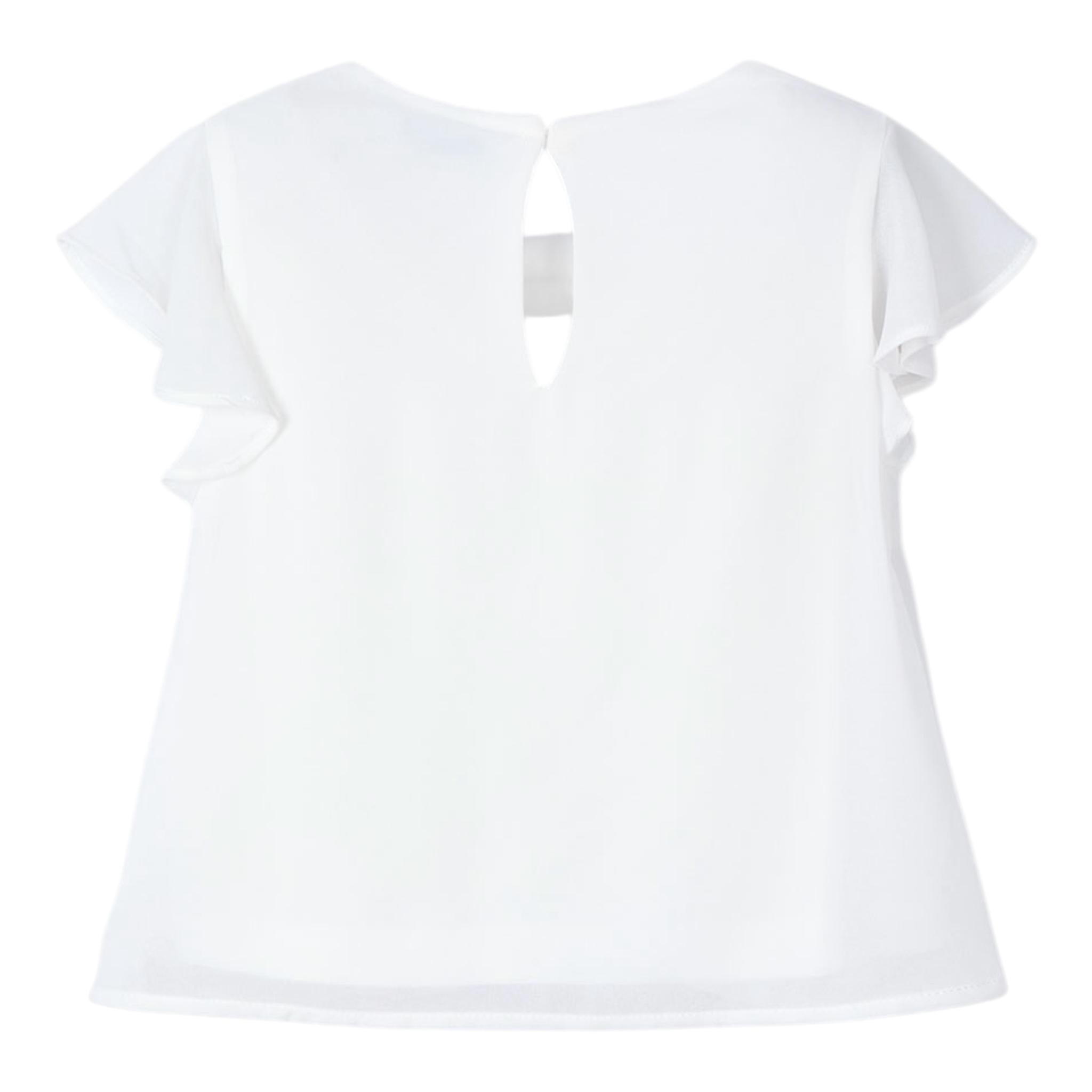 Mayoral Camicia Mezza Manica Tinta Unita per Neonata 3182N BIANCO MAYORAL 