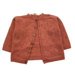 WEDOBLE cardigan tinta unita con trafori Rosa per Neonata I2406308 ROSA WEDOBLE 