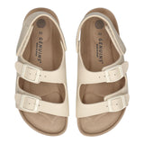 Genuins Sandale Modell Slipper Einfarbig mit beigen Riemen für Kinder