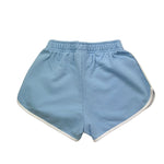 Saint Barth Short Tinta Unita con Profili In Contrasto per Bambina SB3101EMB AZZURRO SAINT BARTH 