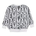 EMPORIO ARMANI maglia girocollo bicolore con logo Bianco/grigio per Bambino 6L4M59 BIANCO/GRIGIO EMPORIO ARMANI 
