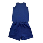 John Richmond Completo 2 Pezzi Canotta-Bermuda Tinta Unita per Neonato RIP26006CJ BLU JOHN RICHMOND 