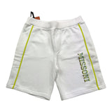 MISSONI bermuda tinta unita con stampa Bianco per Bambino MU6519 BIANCO MISSONI 