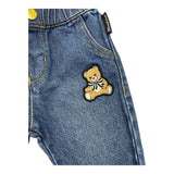 MOSCHINO jeans tinta unita con elastico in vita Blu per Neonato MDP03F BLU MOSCHINO 