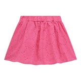Guess Einfarbiger Perforierter Rock Mit Elastischer Taille Fuchsie Für Baby Mädchen