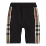 Burberry Bermuda Tinta Unita con Profili In Contrasto per Bambino 8050393 NERO BURBERRY 