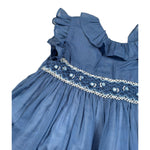 Malvi & Co Abito Giromanica Tinta Unita per Neonata S24I104VEZ BLU MALVI & CO 