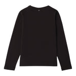 SARABANDA shirt girocollo tinta unita stampa brillantinata Nero per Bambina 0A755 NERO SARABANDA 