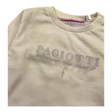 CESARE PACIOTTI shirt girocollo tinta unita con stampa Panna per Neonato TSP5373B PANNA CESARE PACIOTTI 