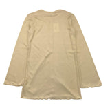 Caffe' D'Orzo Einfarbige Strickjacke mit goldenen Knöpfen für Mädchen
