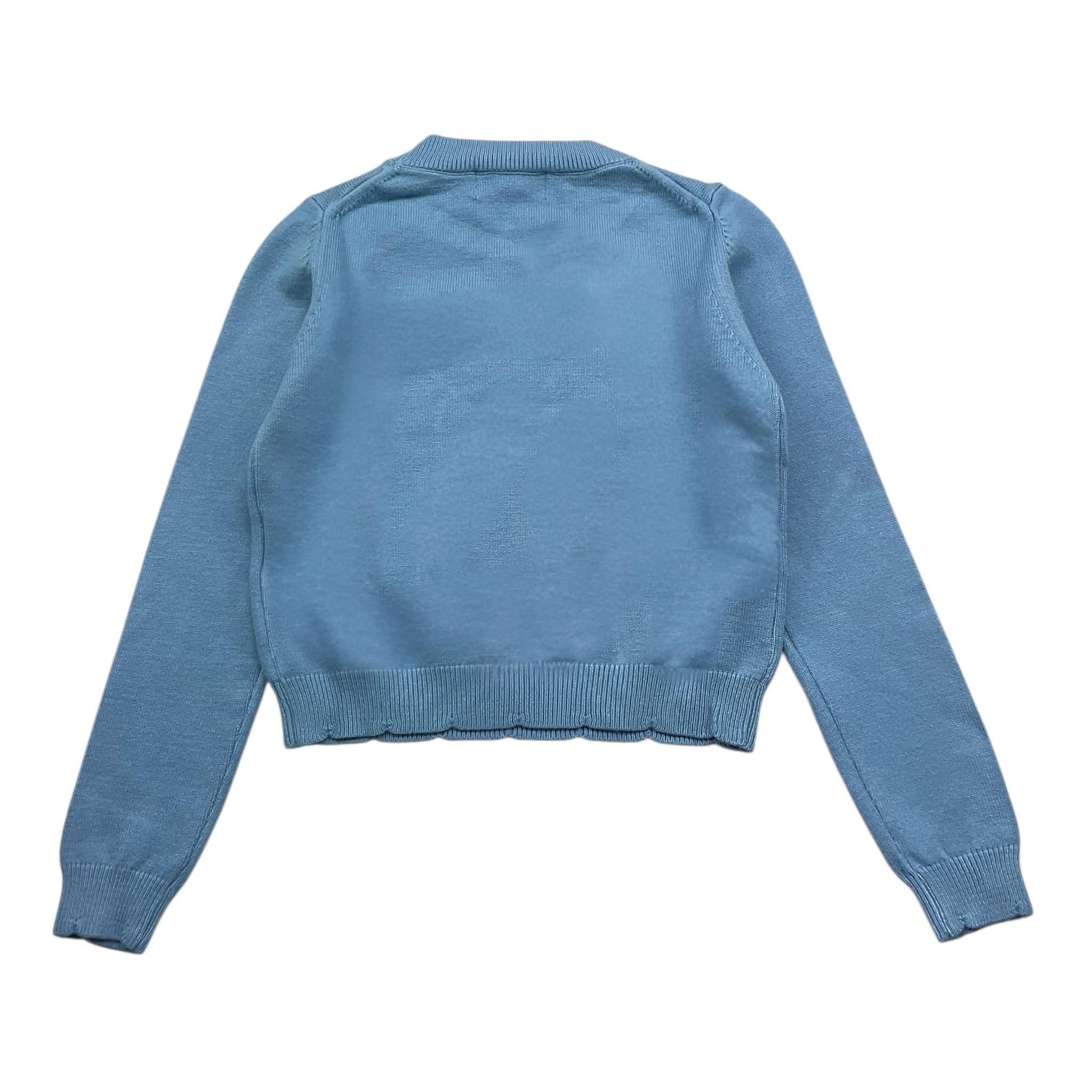 DIXIE maglia girocollo tinta unita  Azzurro per Bambina NB08230G67 AZZURRO DIXIE 