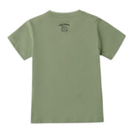 I Do T-Shirt Girocollo Tinta Unita con Stampa per Bambino 4B459 VERDE I DO 