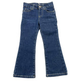 PLEASE jeans tinta unita con girovita regolabile modello zampa Blu per Neonata PE99012G65N BLU PLEASE 