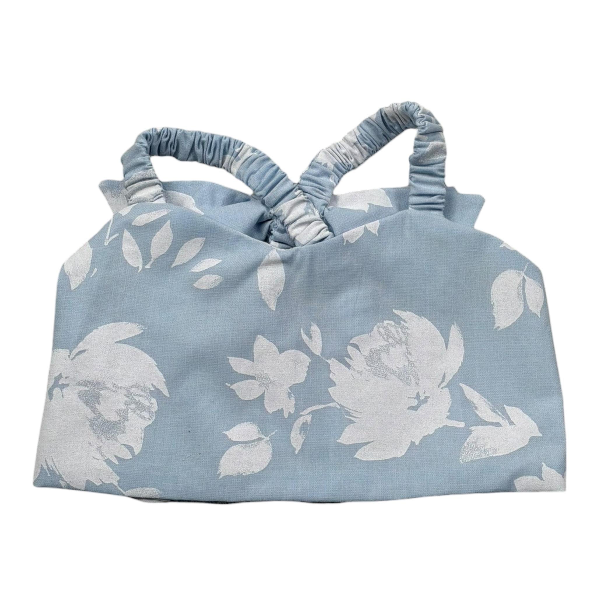 M+E' Top Tinta Unita con Stampe per Neonata UE1808N AZZURRO M+E' 