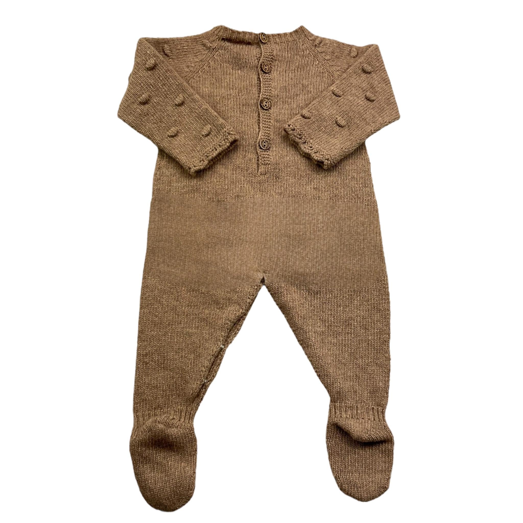 WEDOBLE tutina manica lunga tinta unita Fango per Neonato I2407346 FANGO WEDOBLE 