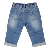 MOSCHINO jeans tinta unita con elastico in vita Blu per Neonato MUP059NX BLU MOSCHINO 