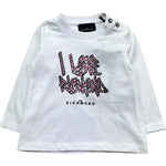 John Richmond Shirt Girocollo Tinta Unita con Logo per Neonata RIP26048TS BIANCO JOHN RICHMOND 
