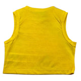 Hinnominate Einfarbiges Tanktop mit Rundhalsausschnitt und gelbem Aufdruck für Mädchen